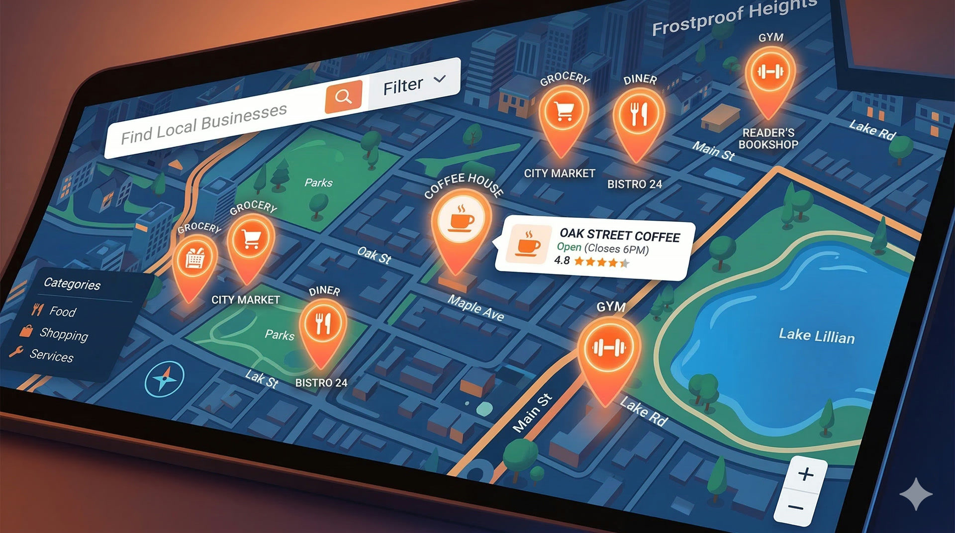 Auto-discovery finds your business online